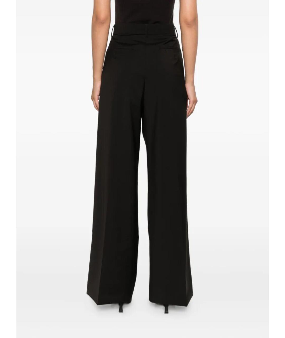 SPORTMAX Коричневые шерстяные брюки широкие, фото 5