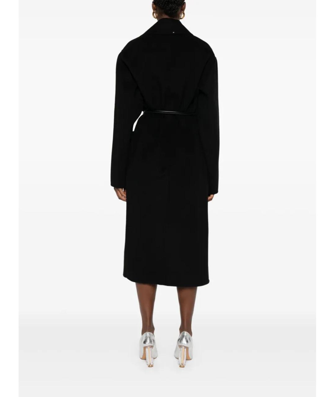 SPORTMAX Черное шерстяное пальто, фото 5