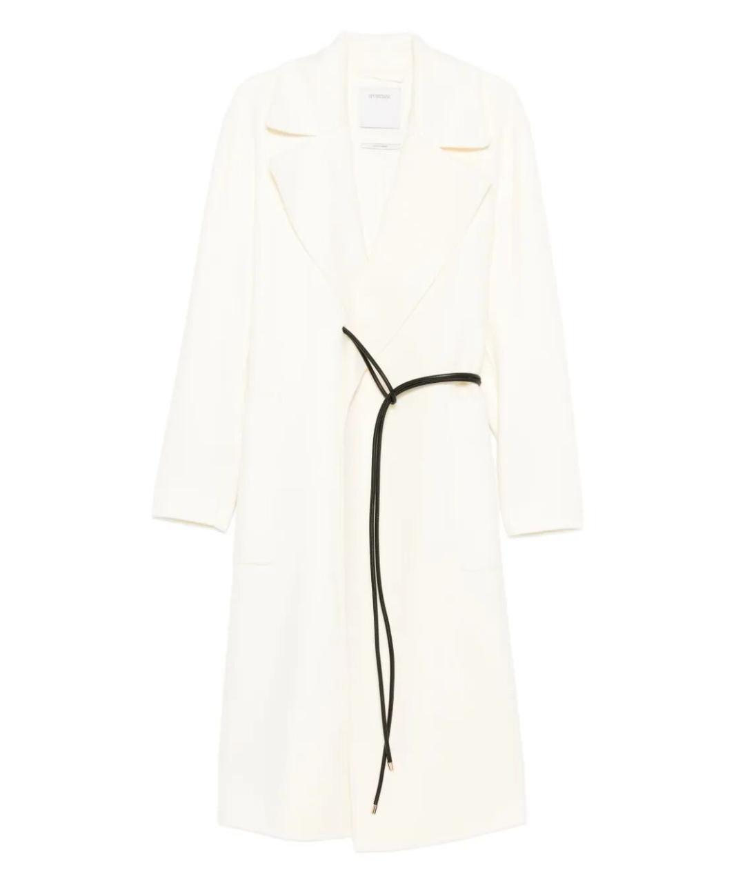SPORTMAX Белое шерстяное пальто, фото 1