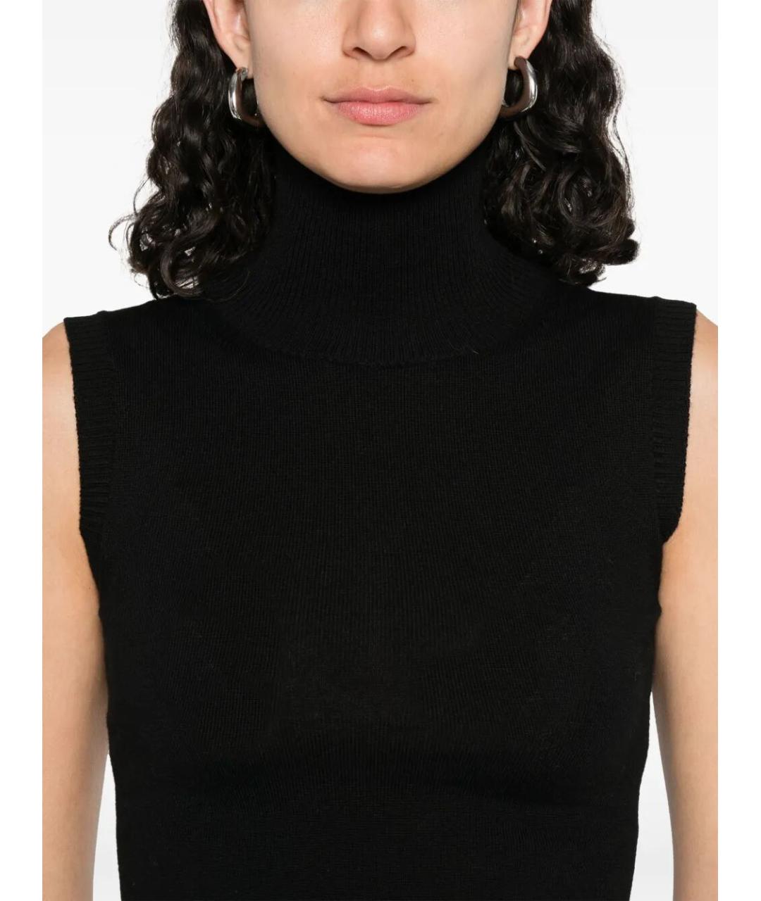 SPORTMAX Черная шерстяная жилетка, фото 5