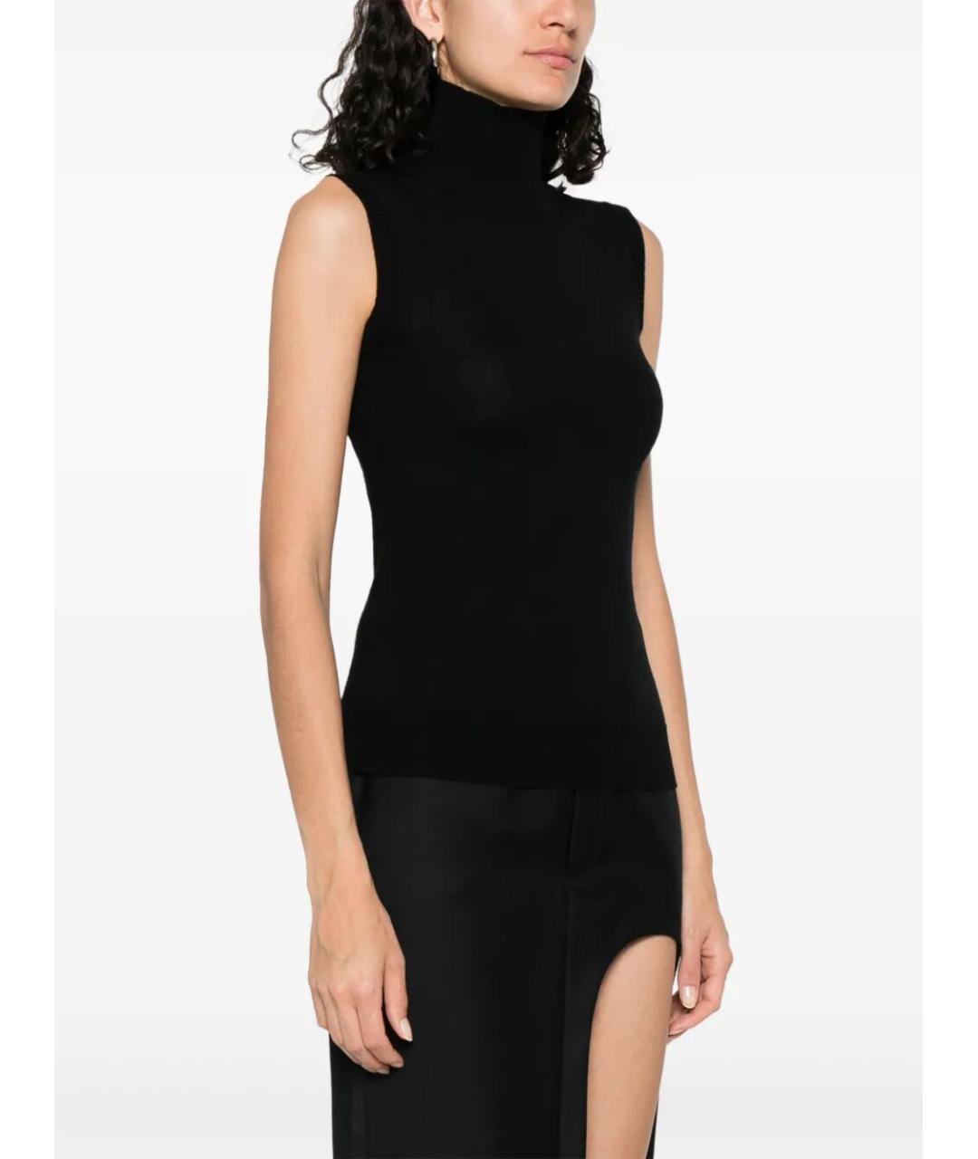 SPORTMAX Черная шерстяная жилетка, фото 4