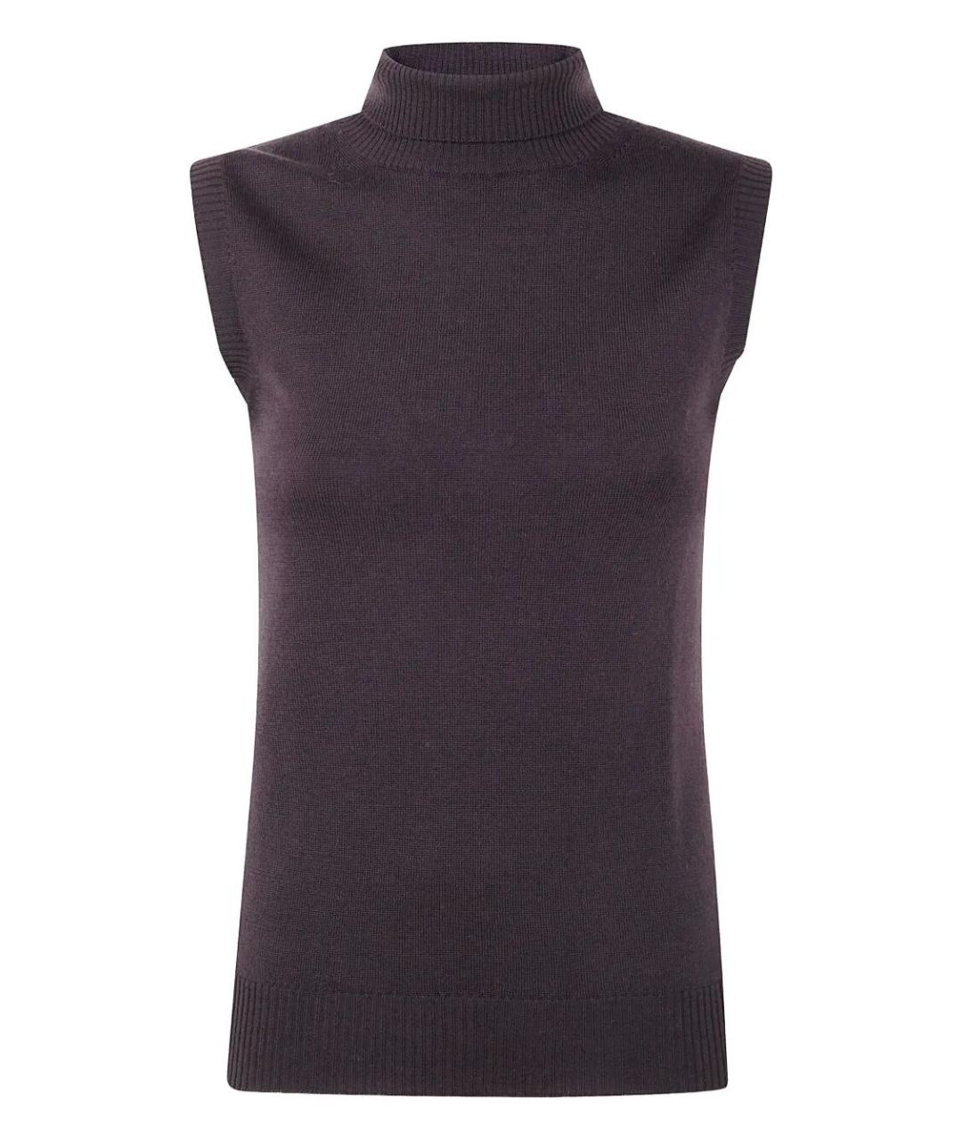 SPORTMAX Коричневая шерстяная жилетка, фото 1