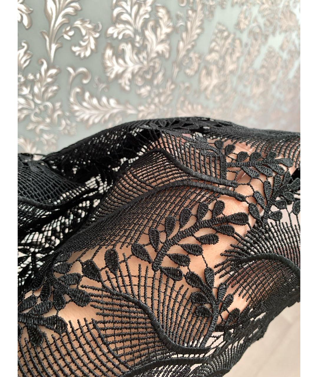 DIANE VON FURSTENBERG Черная полиэстеровая юбка миди, фото 4