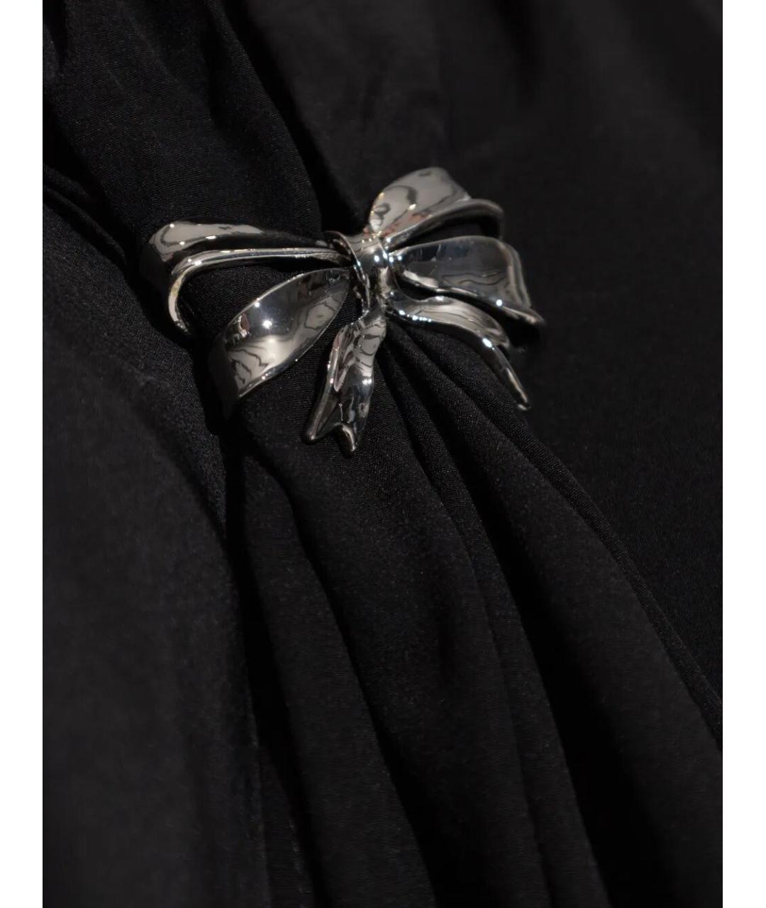 MAX MARA Черная шелковая блузы, фото 4