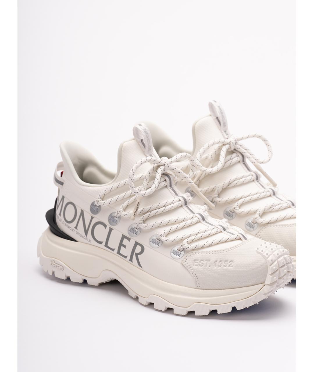 MONCLER Бежевые синтетические кроссовки, фото 5