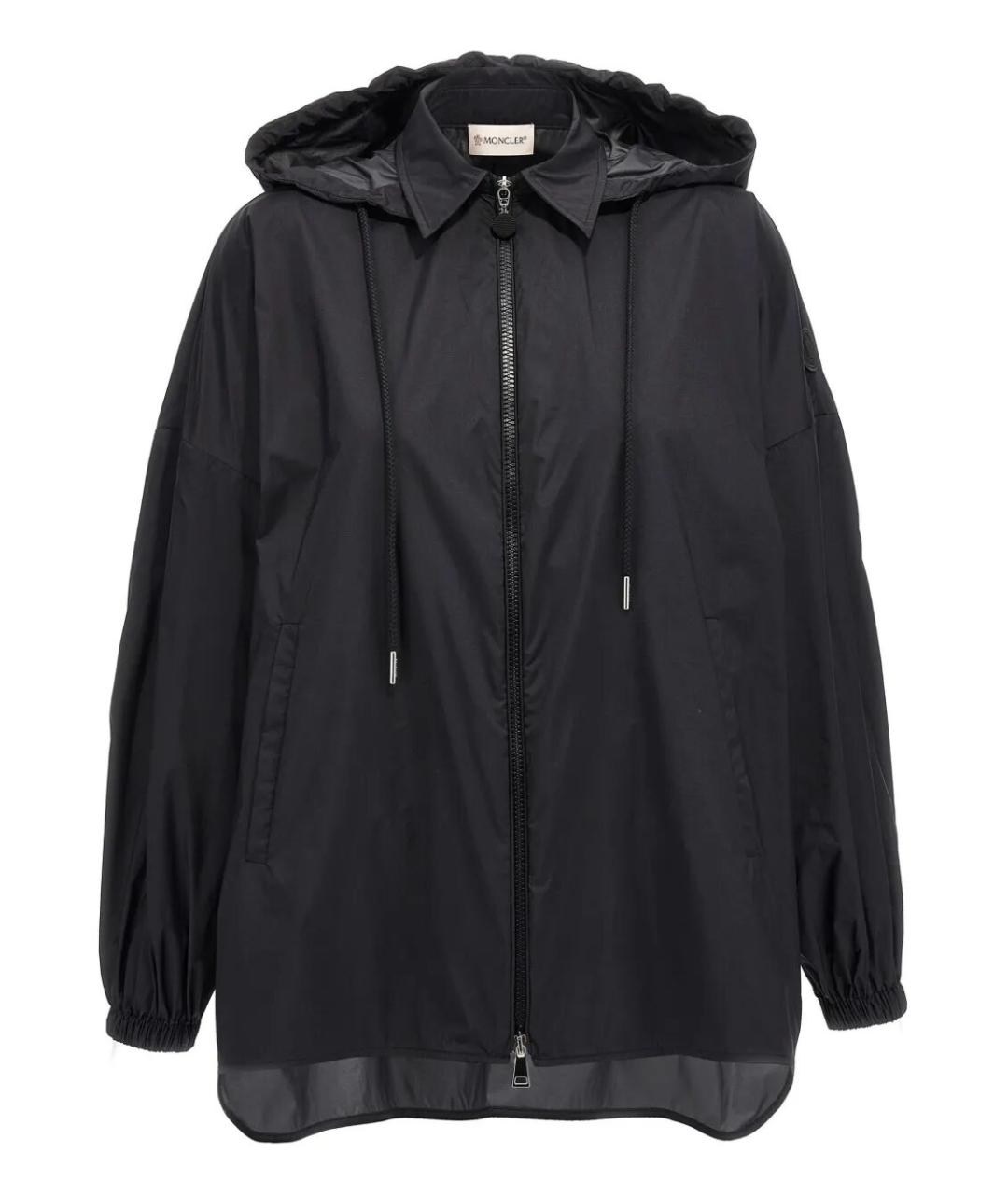 MONCLER Черная полиамидовая парка, фото 1