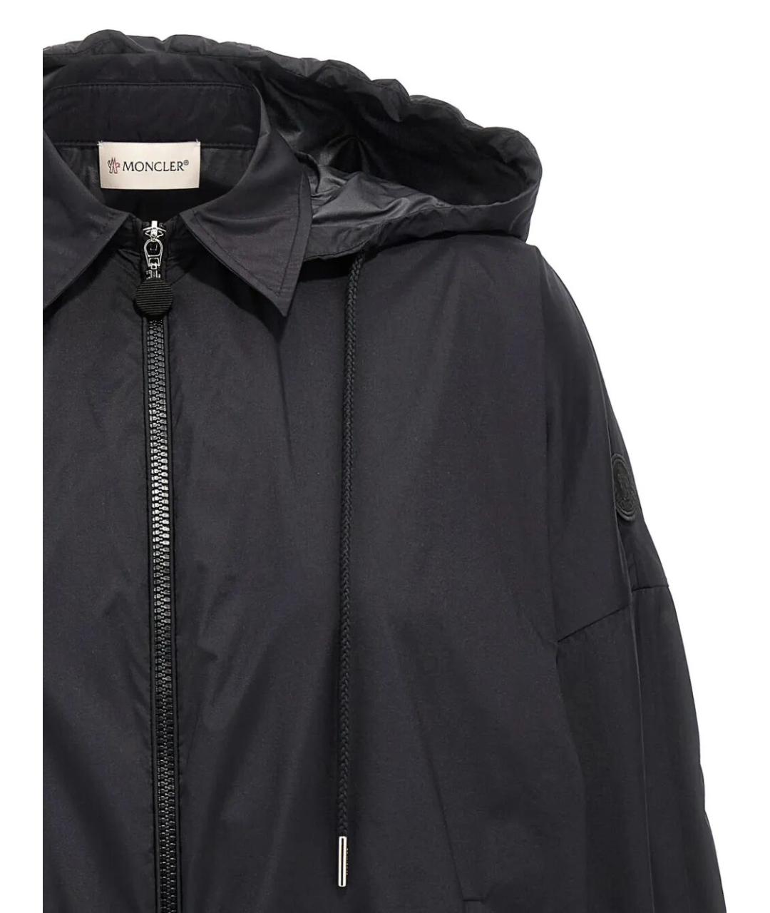 MONCLER Черная полиамидовая парка, фото 4
