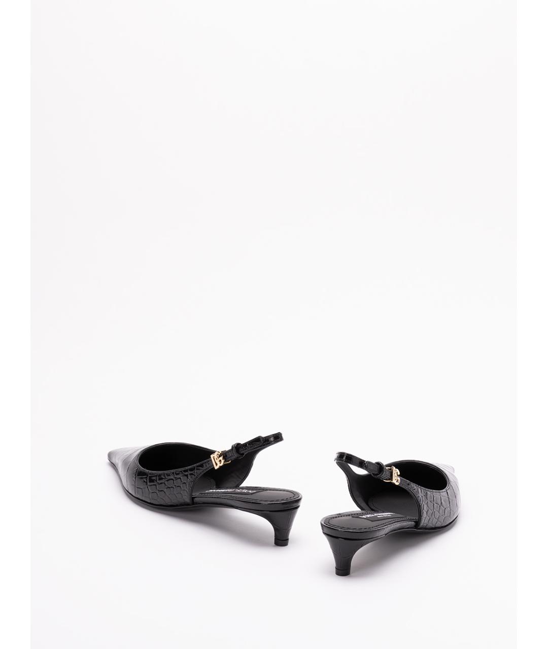 DOLCE&GABBANA Черные туфли из лакированной кожи, фото 3