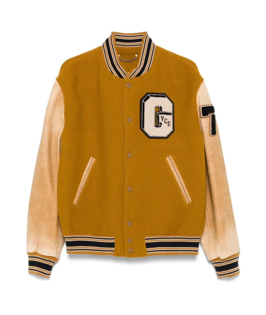 GOLDEN GOOSE DELUXE BRAND Горчичная шерстяная куртка, фото 1