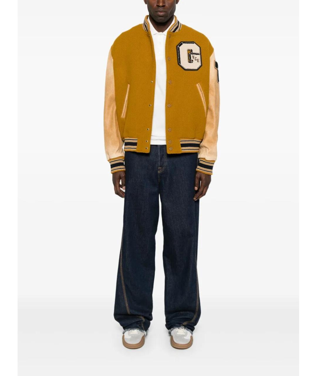 GOLDEN GOOSE DELUXE BRAND Горчичная шерстяная куртка, фото 2