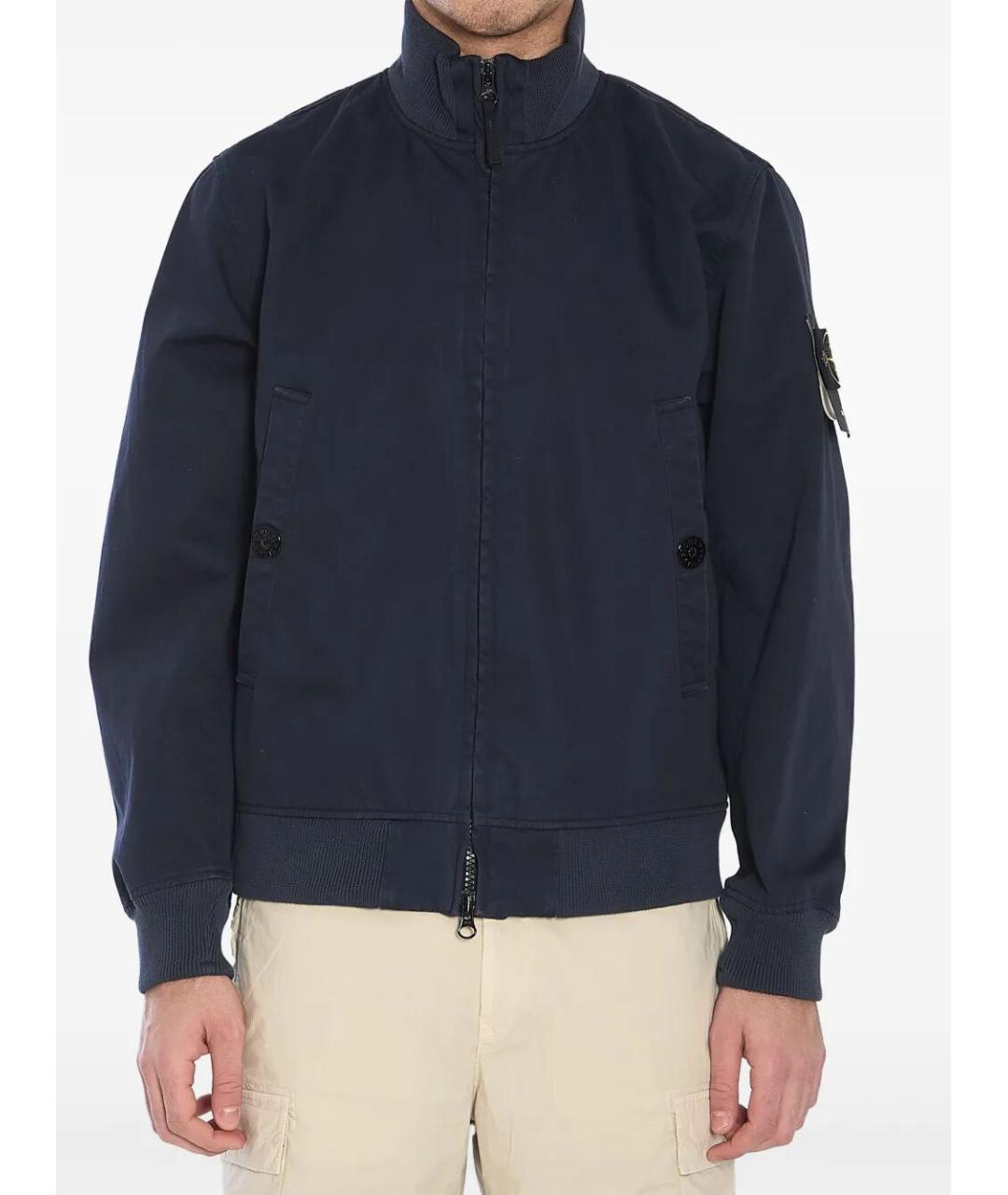 STONE ISLAND Синяя хлопковая куртка, фото 2