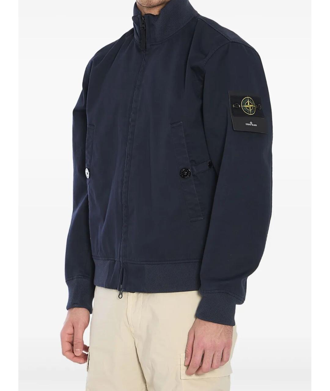 STONE ISLAND Синяя хлопковая куртка, фото 6