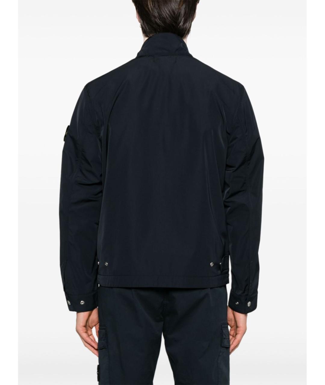 STONE ISLAND Синяя полиэстеровая куртка, фото 4