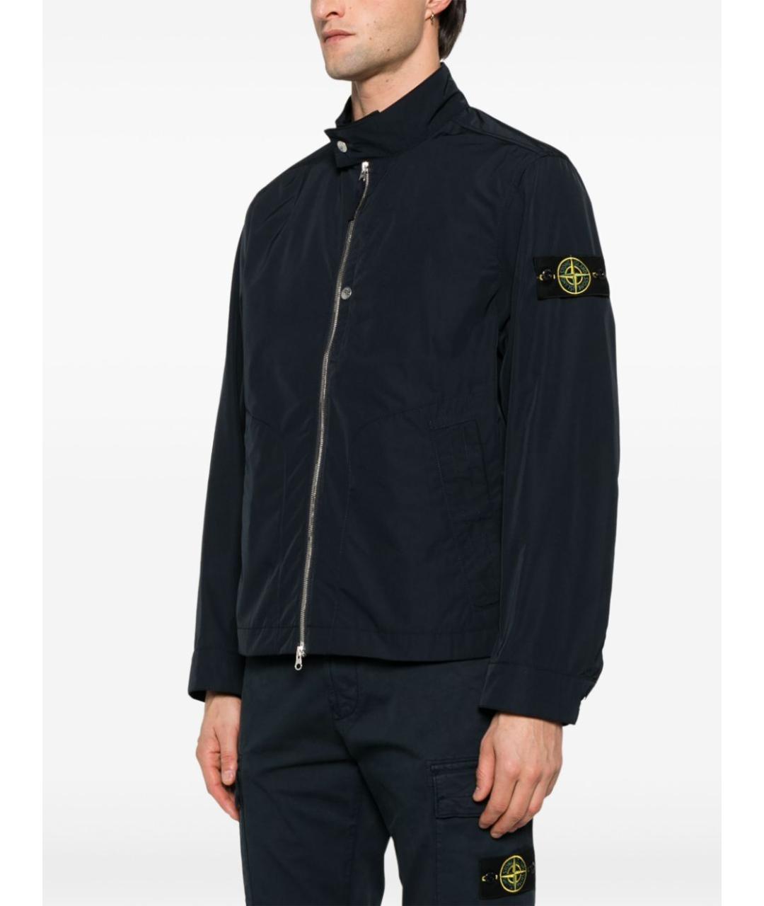 STONE ISLAND Синяя полиэстеровая куртка, фото 5