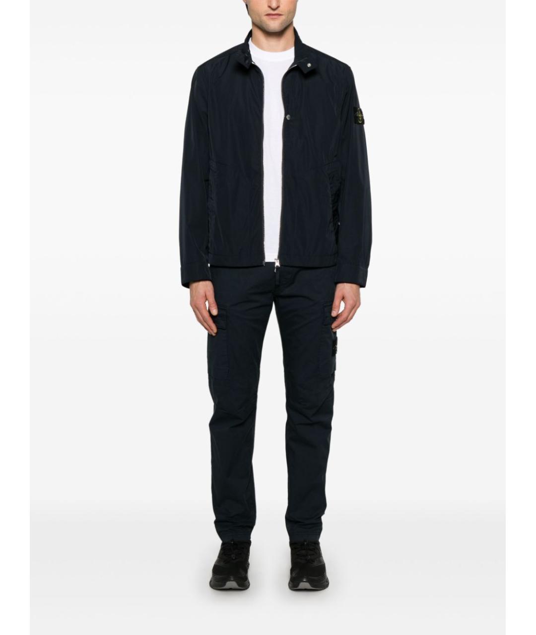 STONE ISLAND Синяя полиэстеровая куртка, фото 2