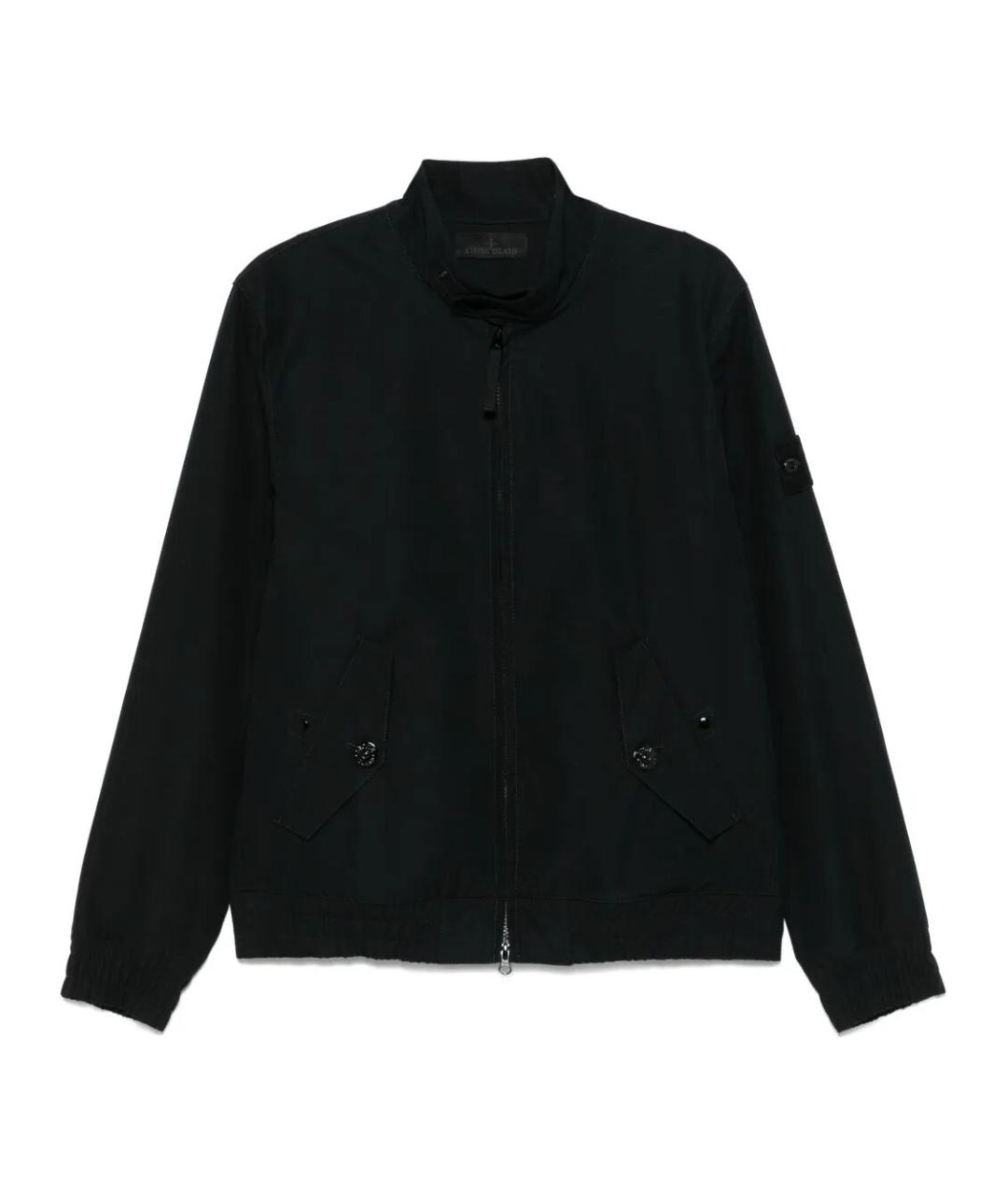 STONE ISLAND Черная хлопковая куртка, фото 1