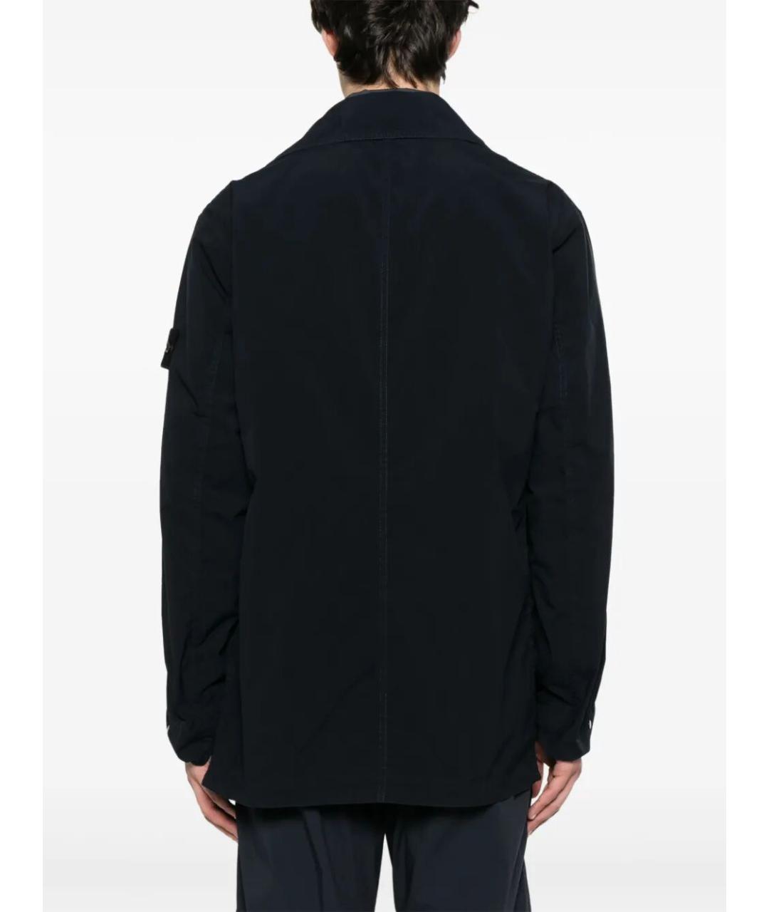STONE ISLAND Синяя полиэстеровая куртка, фото 5