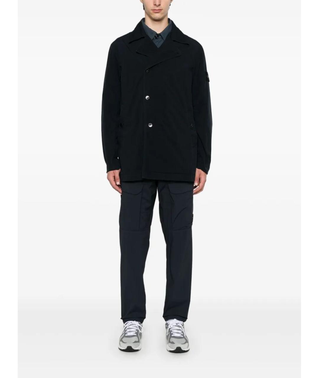 STONE ISLAND Синяя полиэстеровая куртка, фото 2