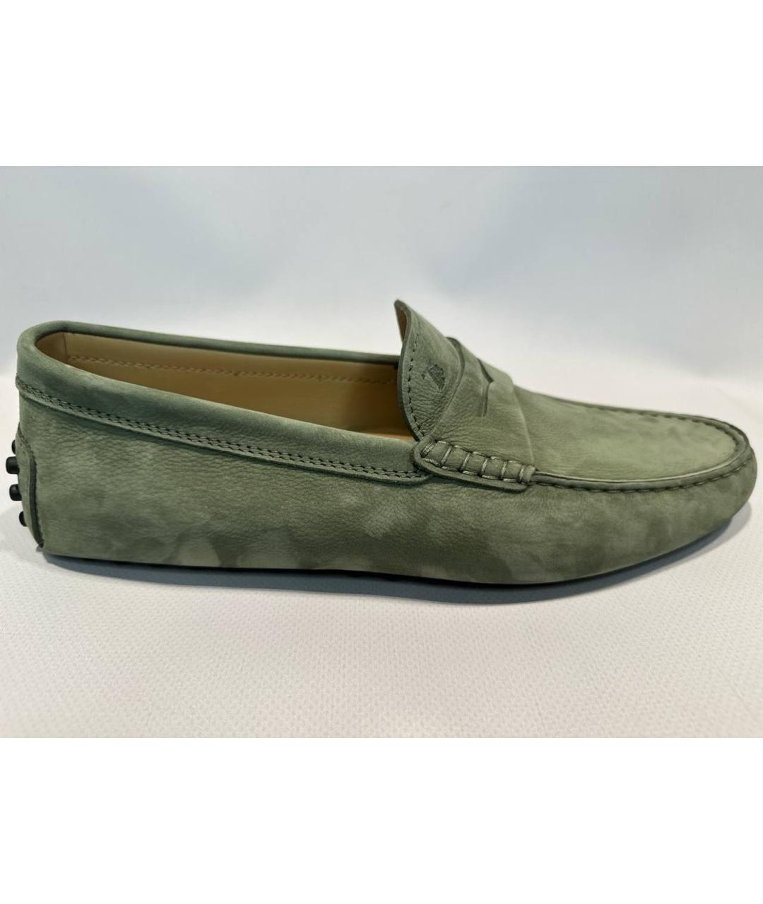 TOD'S Зеленые замшевые туфли, фото 7