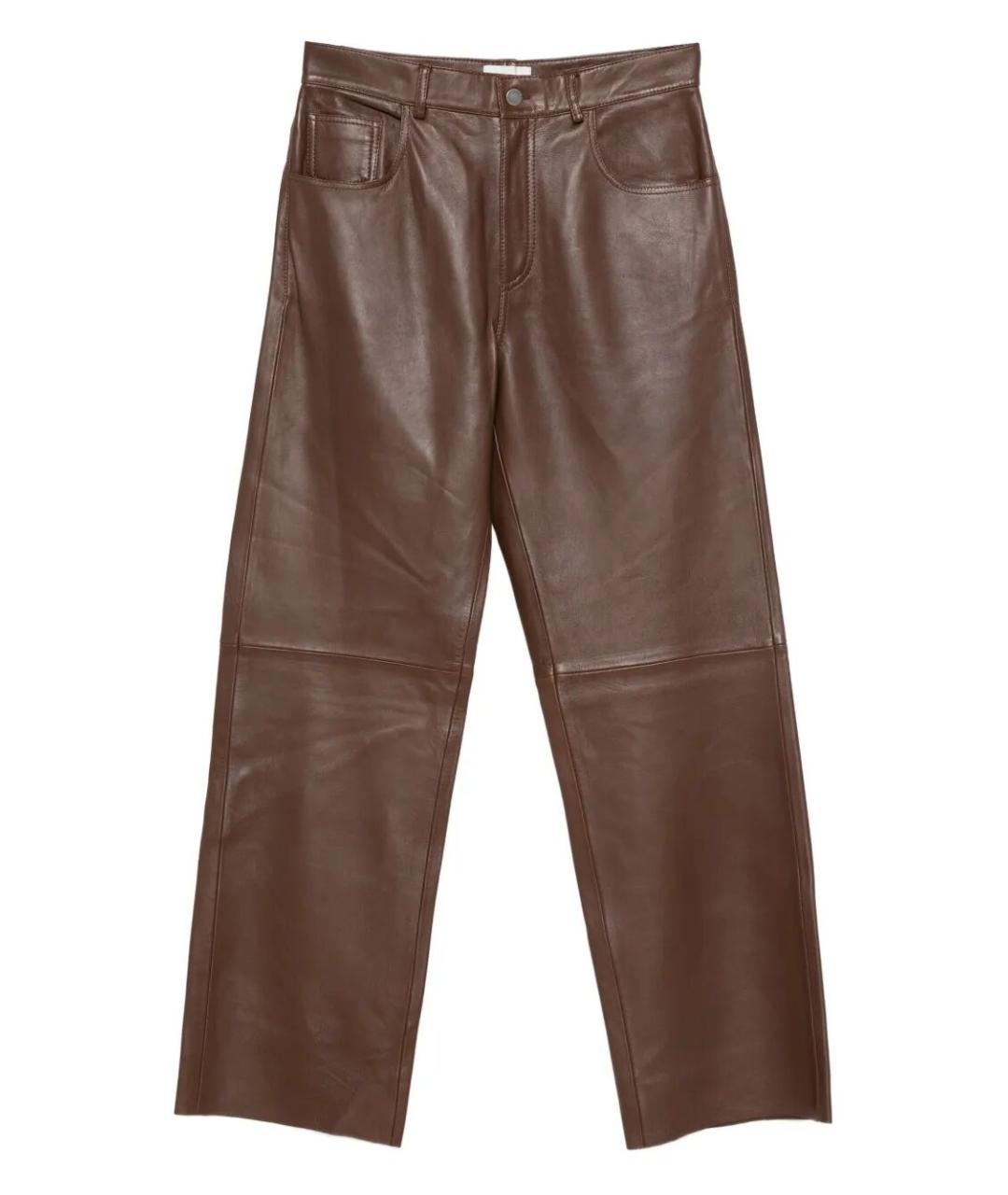 HAIKURE Коричневые прямые джинсы, фото 1