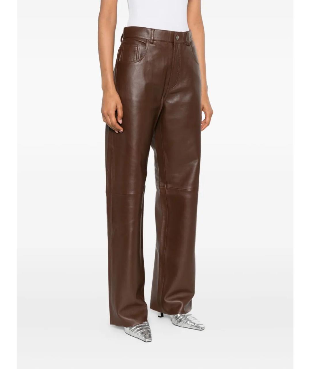 HAIKURE Коричневые прямые джинсы, фото 5