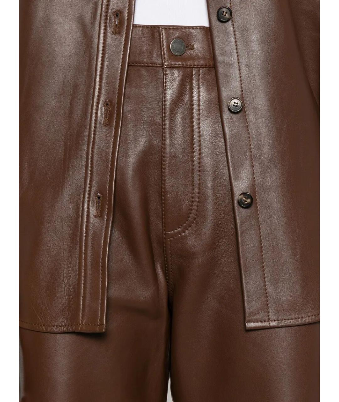 HAIKURE Коричневые прямые джинсы, фото 4