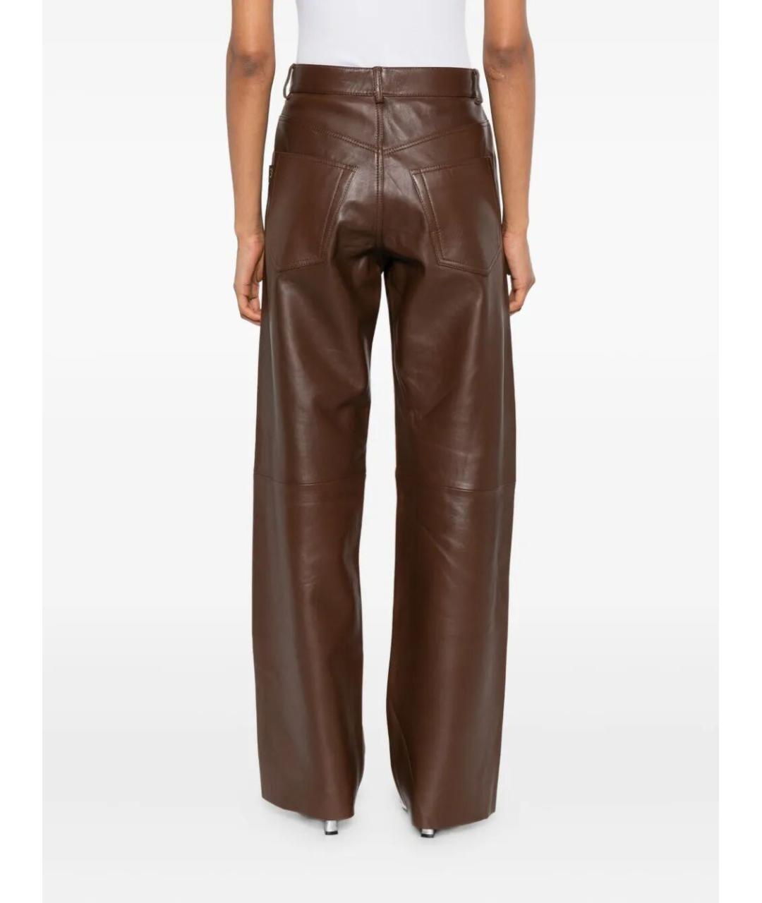 HAIKURE Коричневые прямые джинсы, фото 3