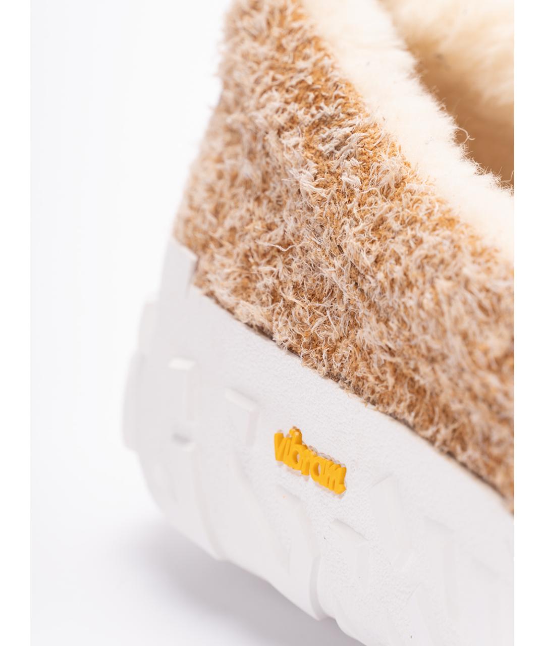 UGG AUSTRALIA Бежевые нубуковые лоферы, фото 6