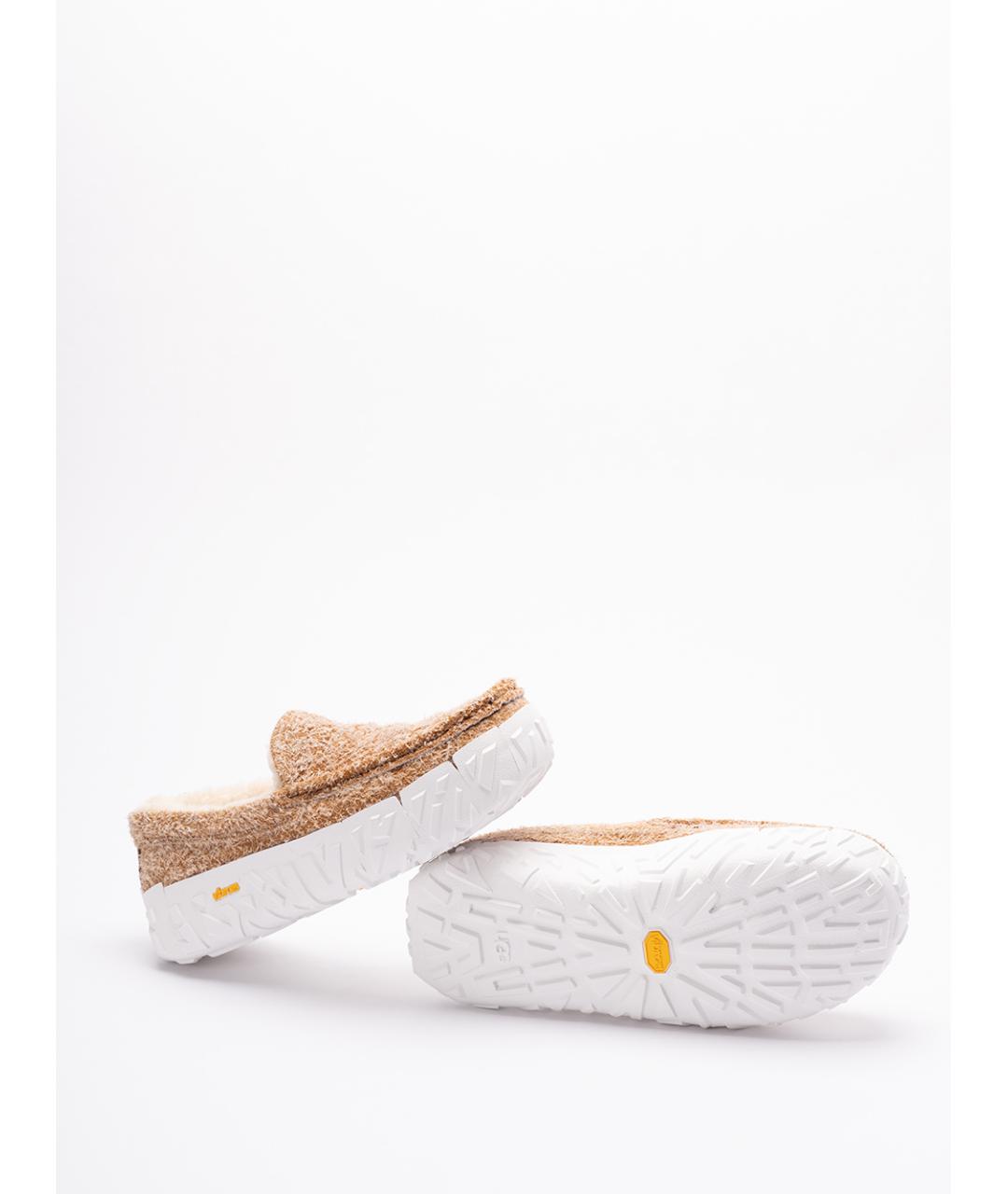 UGG AUSTRALIA Бежевые нубуковые лоферы, фото 4