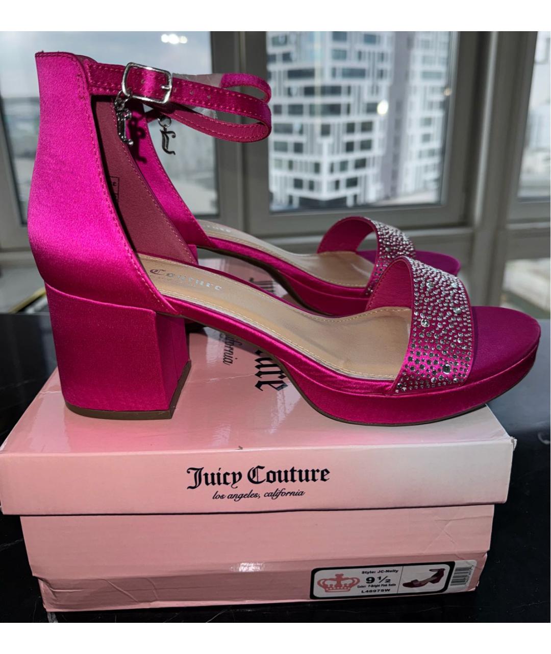JUICY COUTURE Розовые босоножки, фото 6