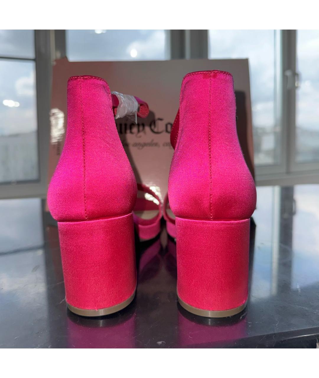 JUICY COUTURE Розовые босоножки, фото 4
