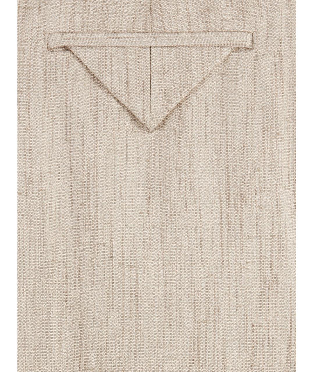 BOTTEGA VENETA Бежевые брюки широкие, фото 7