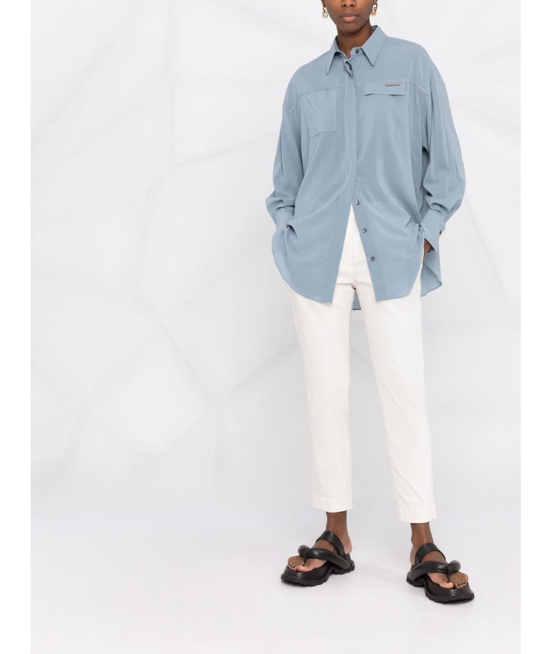 BRUNELLO CUCINELLI Белые хлопко-эластановые брюки узкие, фото 2