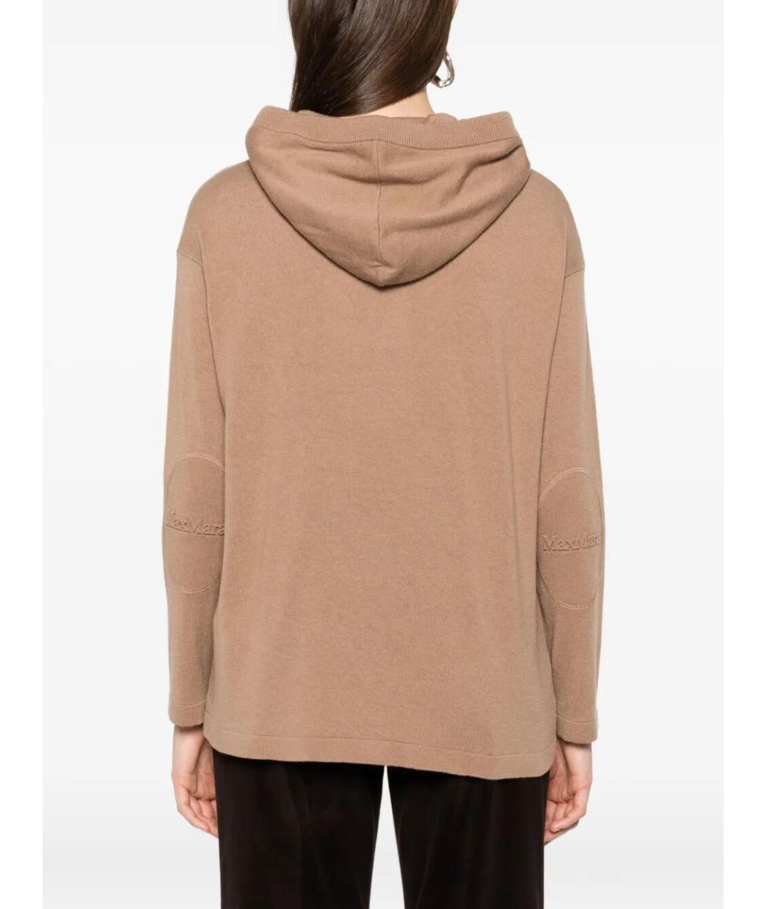 'S MAX MARA Бежевый шерстяной джемпер / свитер, фото 4