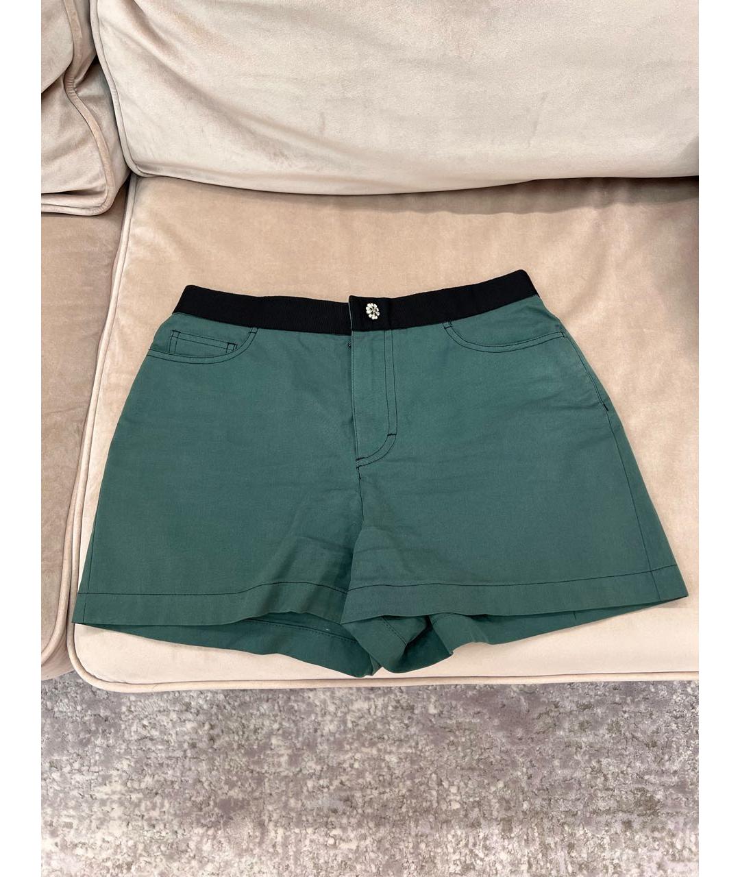 DOLCE&GABBANA Зеленые хлопковые шорты, фото 9