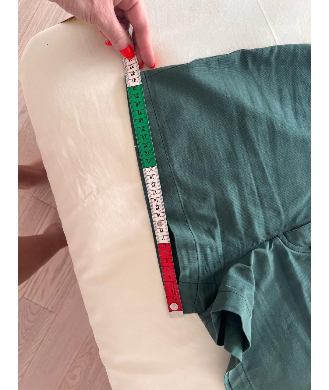 DOLCE&GABBANA Зеленые хлопковые шорты, фото 5