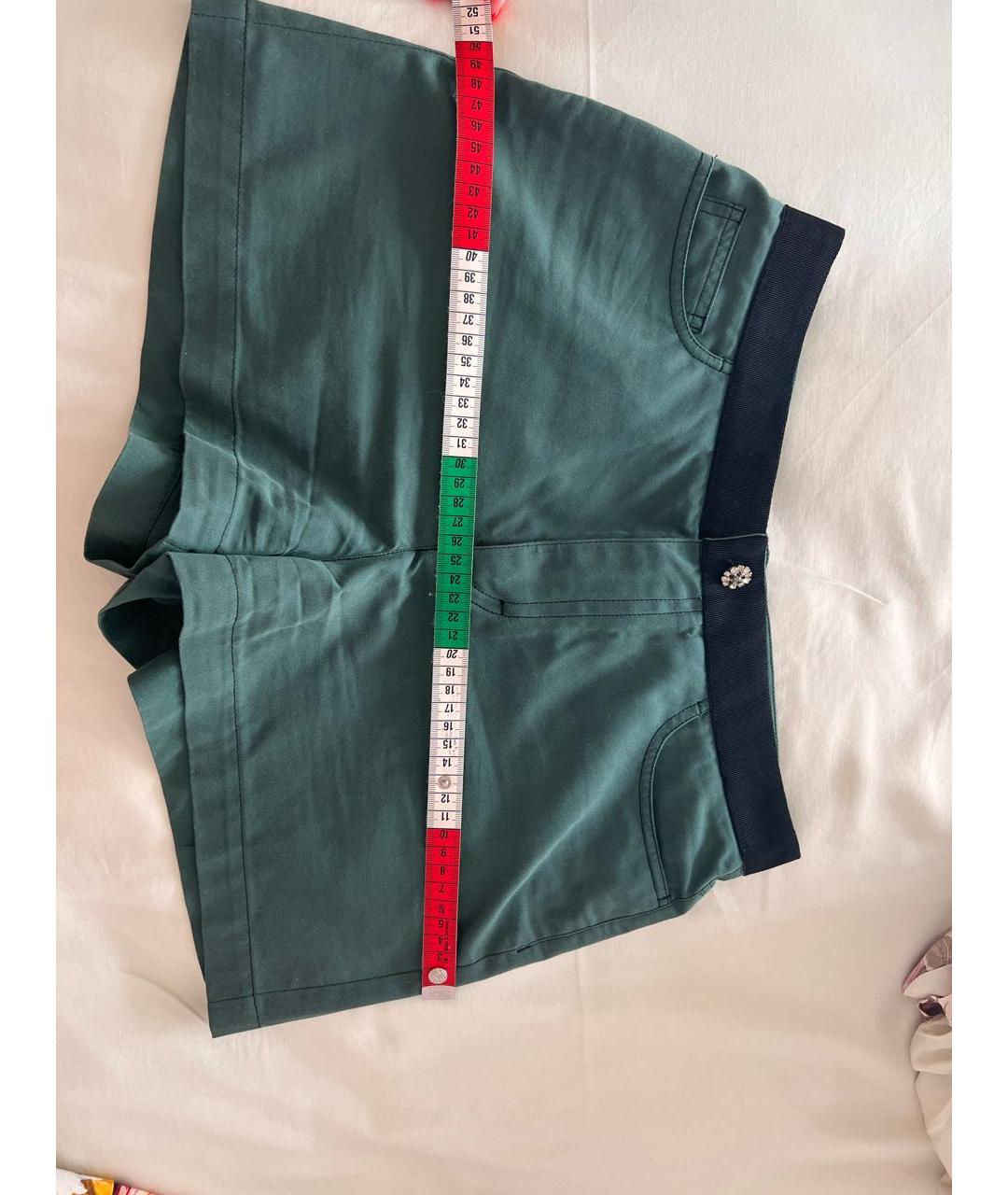 DOLCE&GABBANA Зеленые хлопковые шорты, фото 7