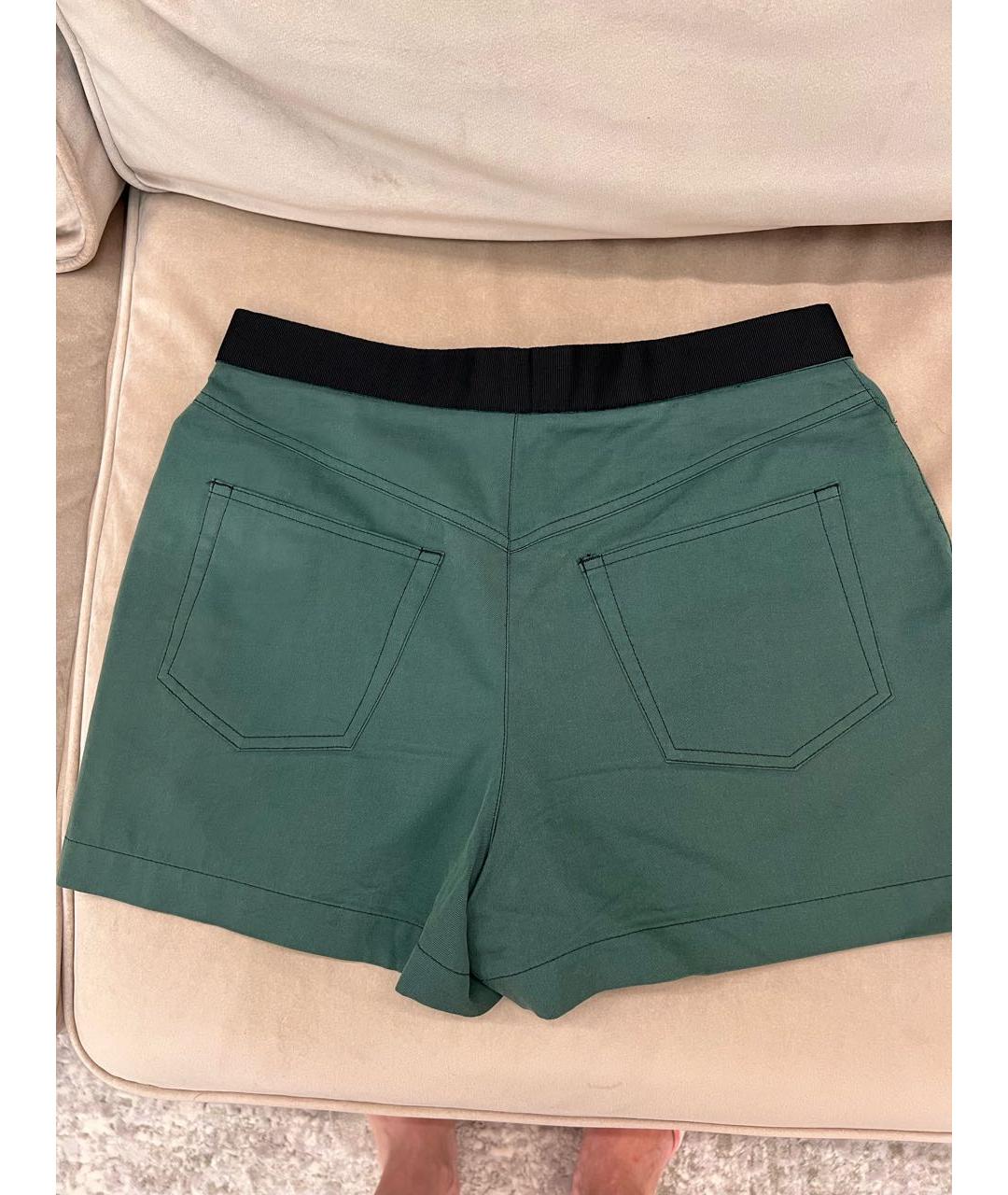 DOLCE&GABBANA Зеленые хлопковые шорты, фото 2