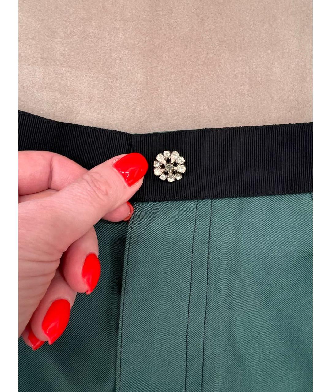 DOLCE&GABBANA Зеленые хлопковые шорты, фото 4