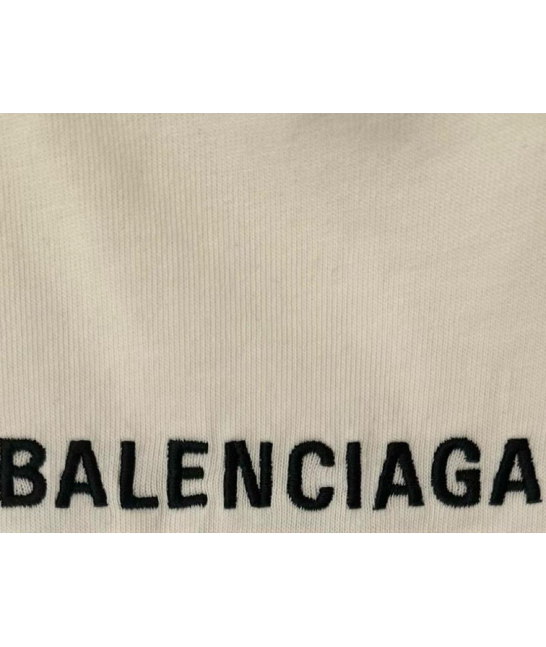 BALENCIAGA Белая футболка, фото 3