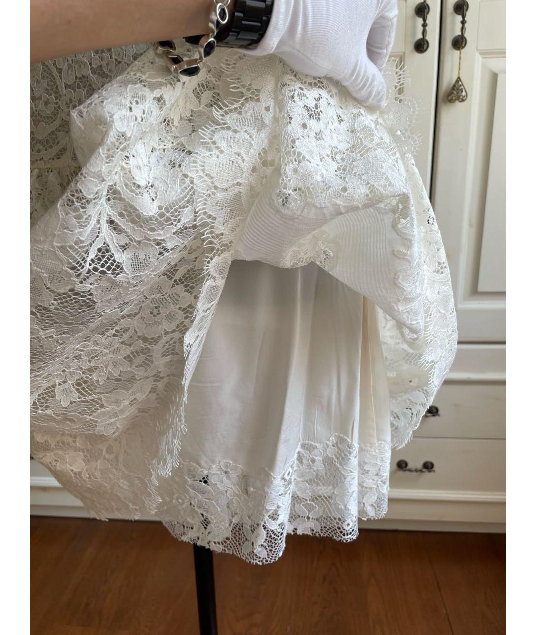 ERMANNO SCERVINO Бежевое хлопковое повседневное платье, фото 5