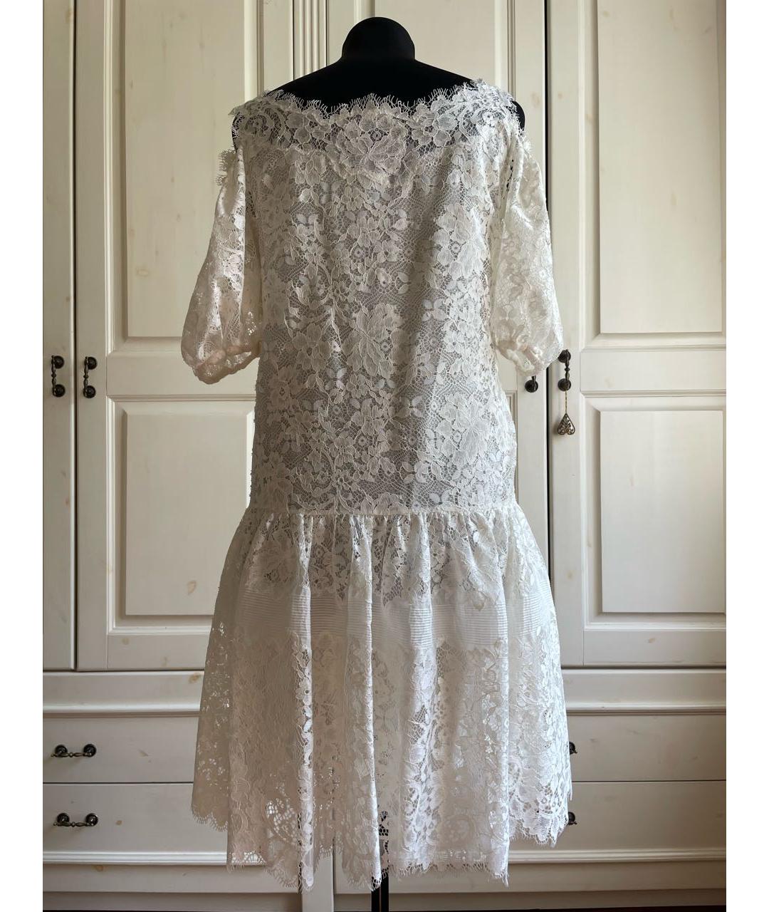 ERMANNO SCERVINO Бежевое хлопковое повседневное платье, фото 4