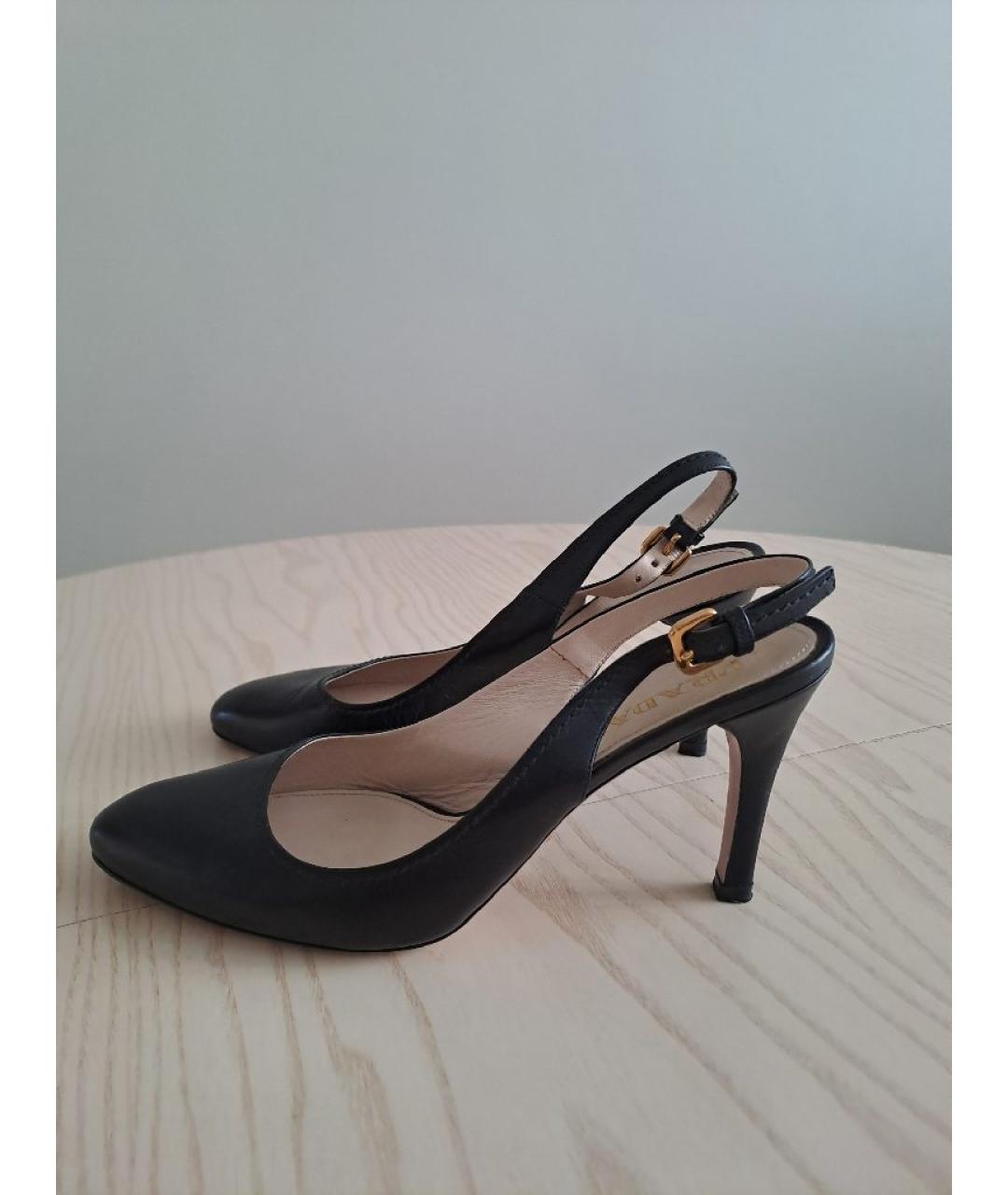 PRADA Черные кожаные туфли, фото 8