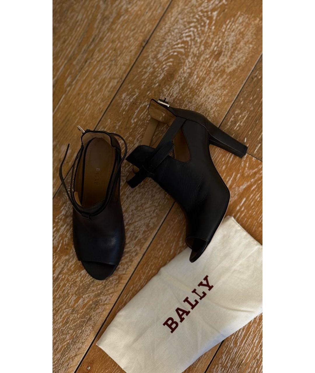 BALLY Черные кожаные туфли, фото 2