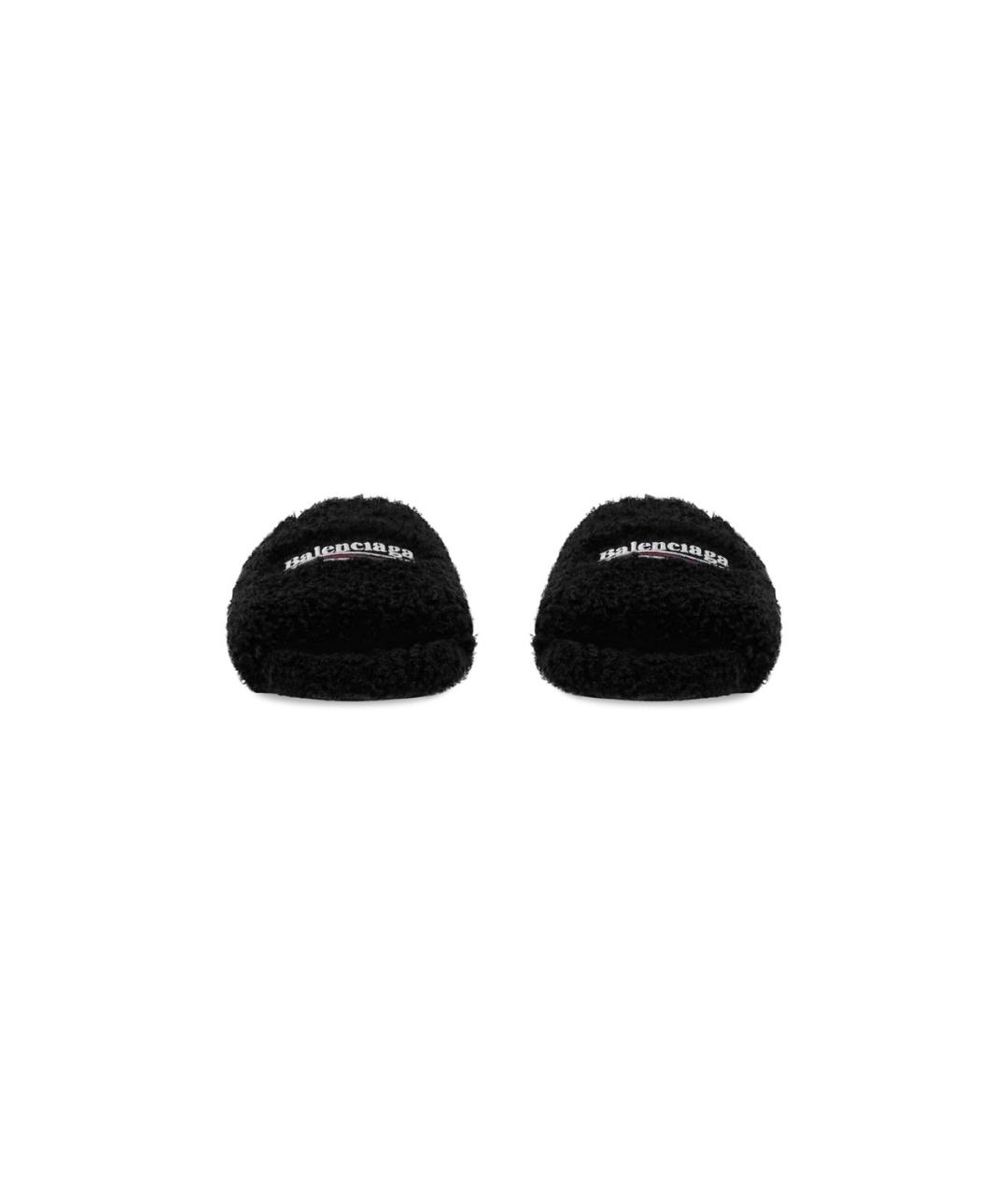 BALENCIAGA Черные шлепанцы, фото 4