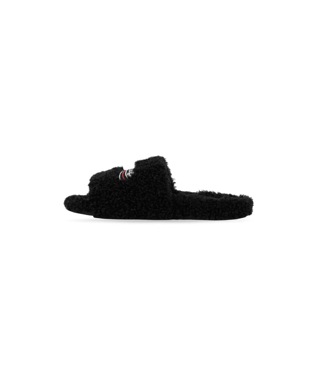BALENCIAGA Черные шлепанцы, фото 3