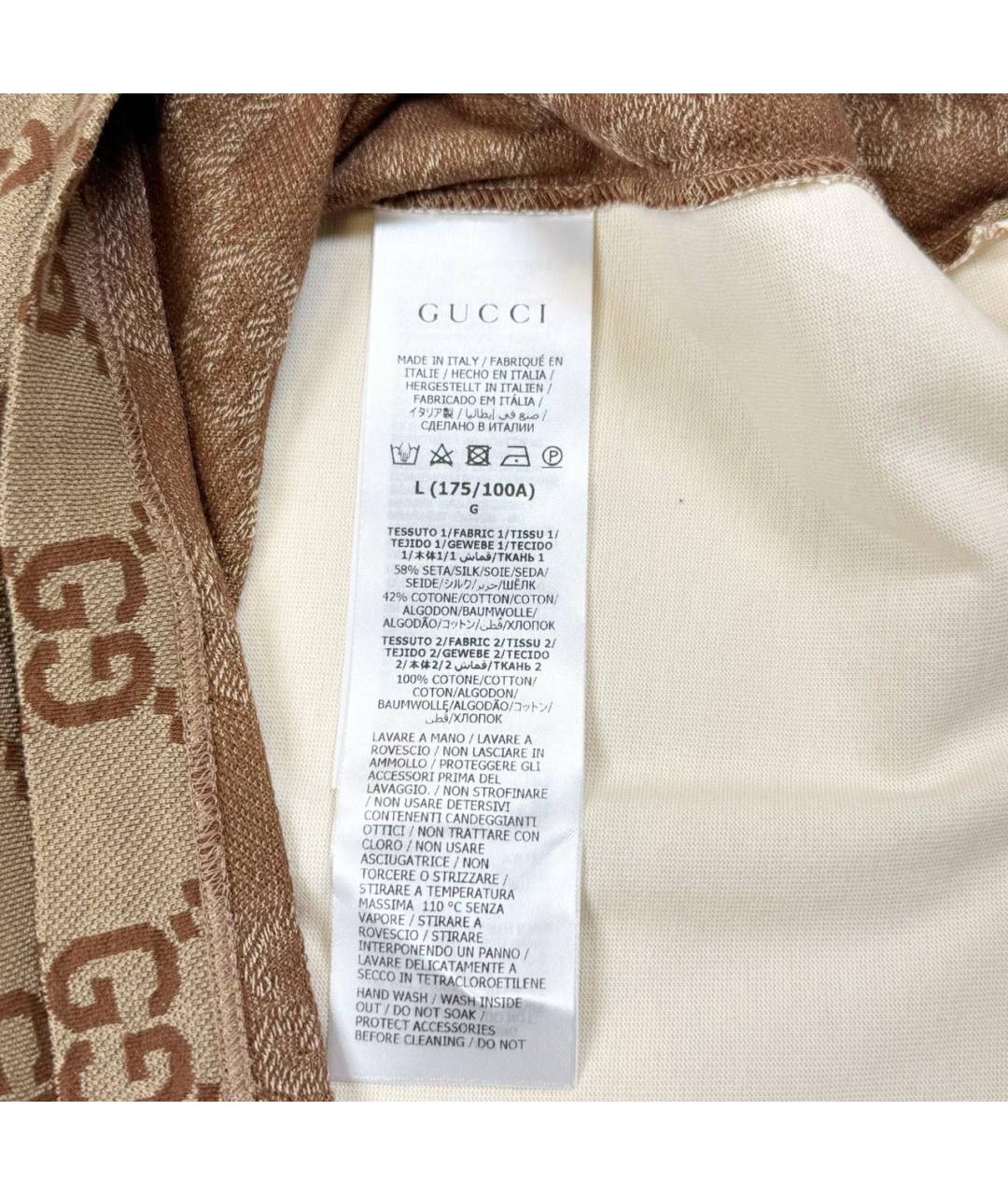 GUCCI Коричневое поло с коротким рукавом, фото 3