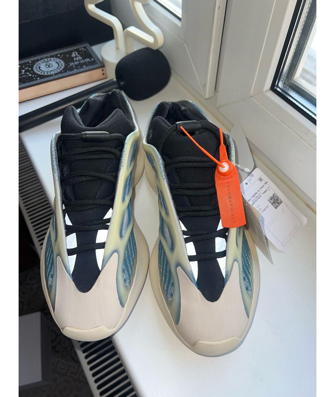 ADIDAS YEEZY Голубые низкие кроссовки / кеды, фото 8