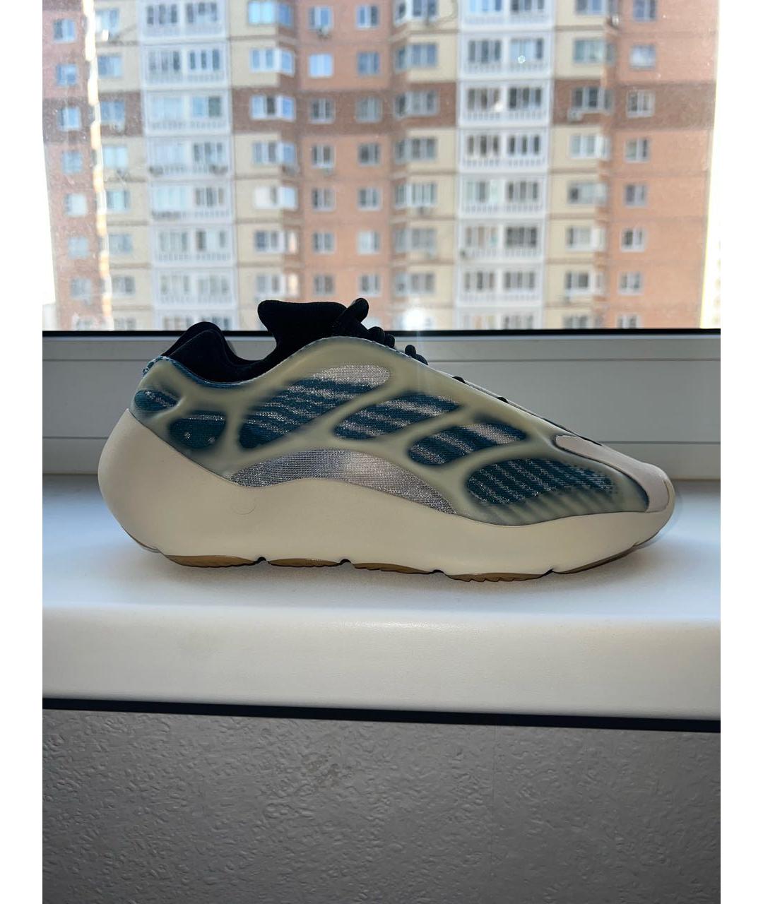 ADIDAS YEEZY Голубые низкие кроссовки / кеды, фото 9
