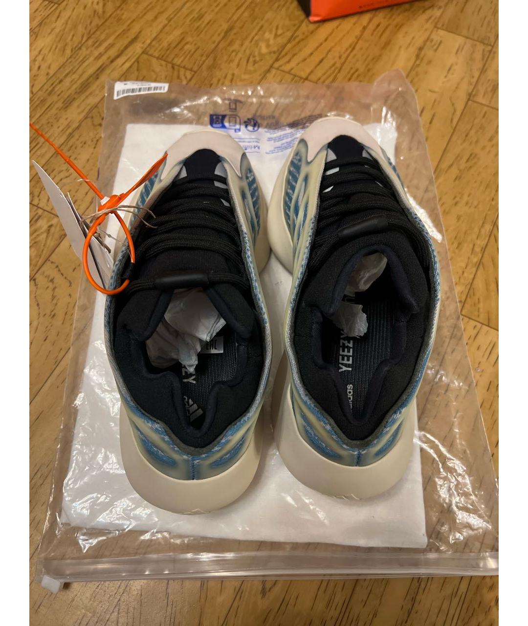 ADIDAS YEEZY Голубые низкие кроссовки / кеды, фото 3